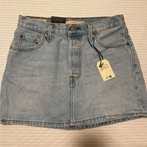 Levi's Light Blue Icon Mini Skirt